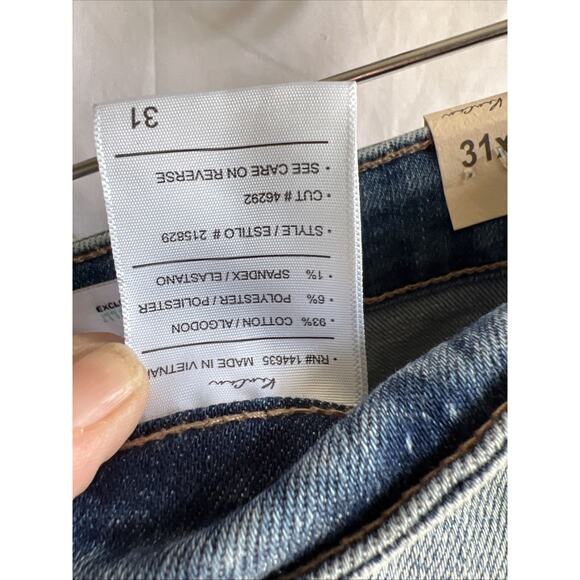 Women’s Size 31x21 KanCan Capri High Rise Distressed Light Wash Jeans NWT - Picture 14 of 15